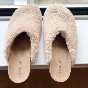 J Crew Sherpa Clog Slipper Shoes